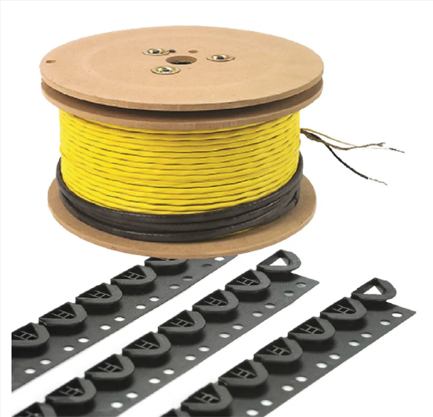 Plancher chauffant avec gabarit