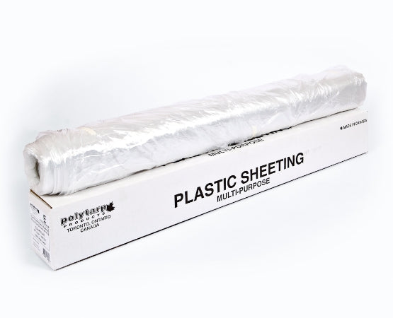 Polytarp - Film en polyéthylène multi-usage Leger, clair, 10' x 1000 sq. ft