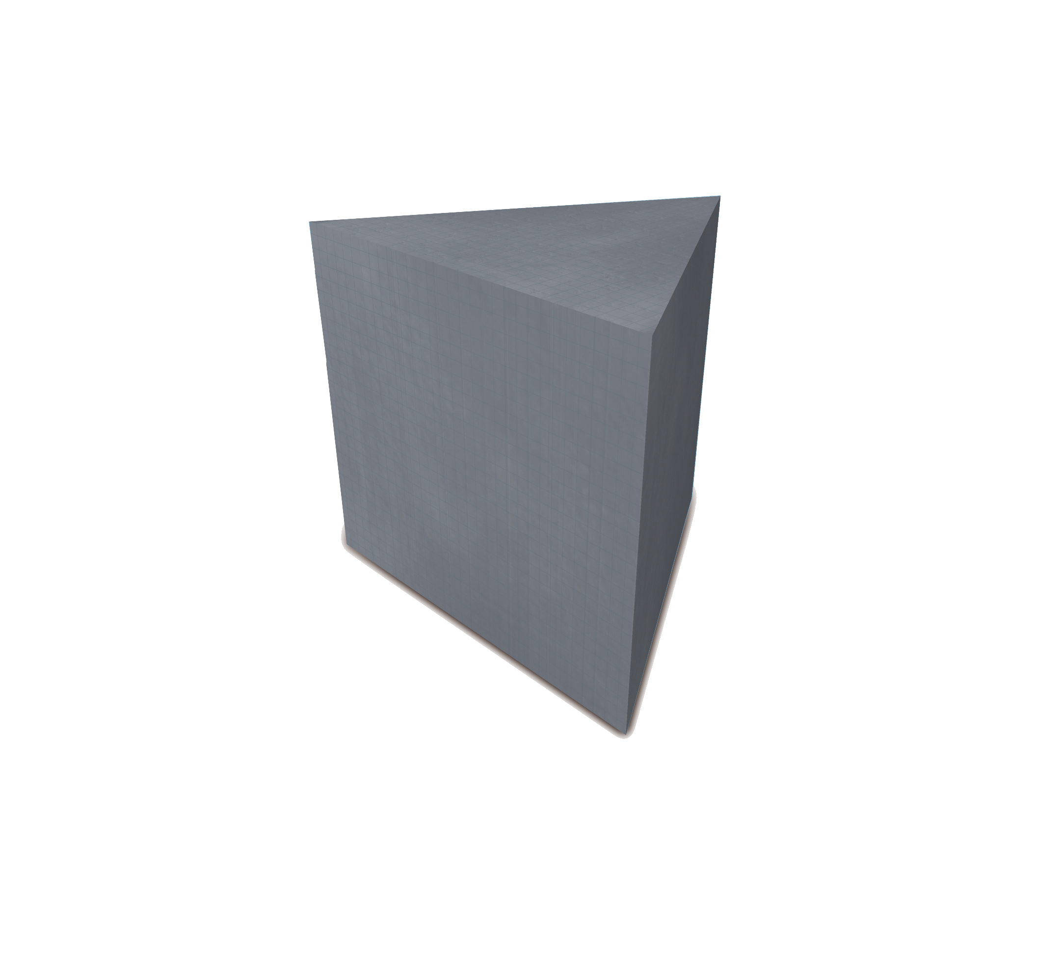 Wedi - Siège triangulaire en mousse pleine - 23" x 23"