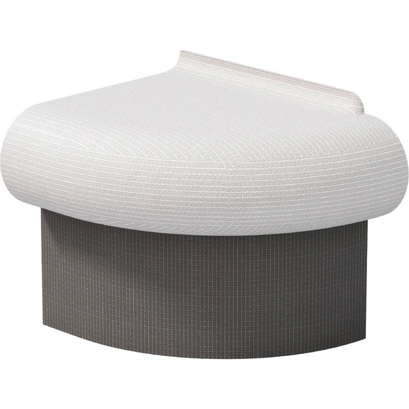 Wedi - Base de banc Sanoasa Bellina extrémité R=486 15-1/4" x 19-11/16" x 9-7/8"