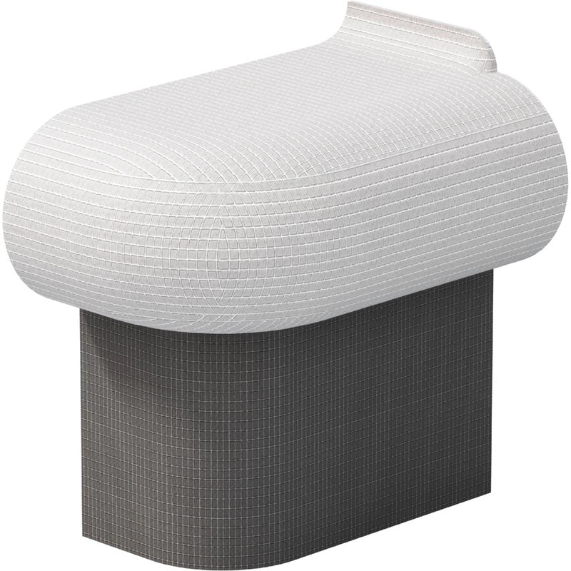 Wedi - Base de banc de douche Sanoasa Bellina extrémité R=200 7-7/8" x 15-1/4" x 9-7/8"