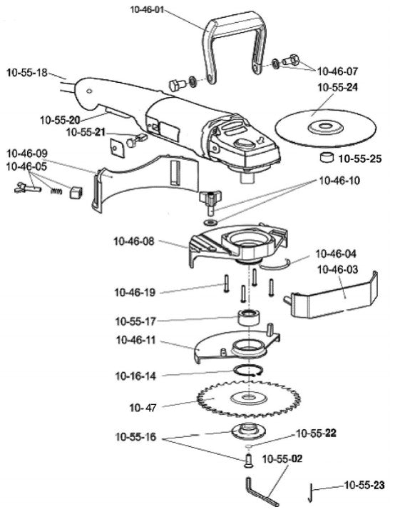 Roberts - Adaptateur de lame de maçonnerie pour scie de jambage pour 10-55