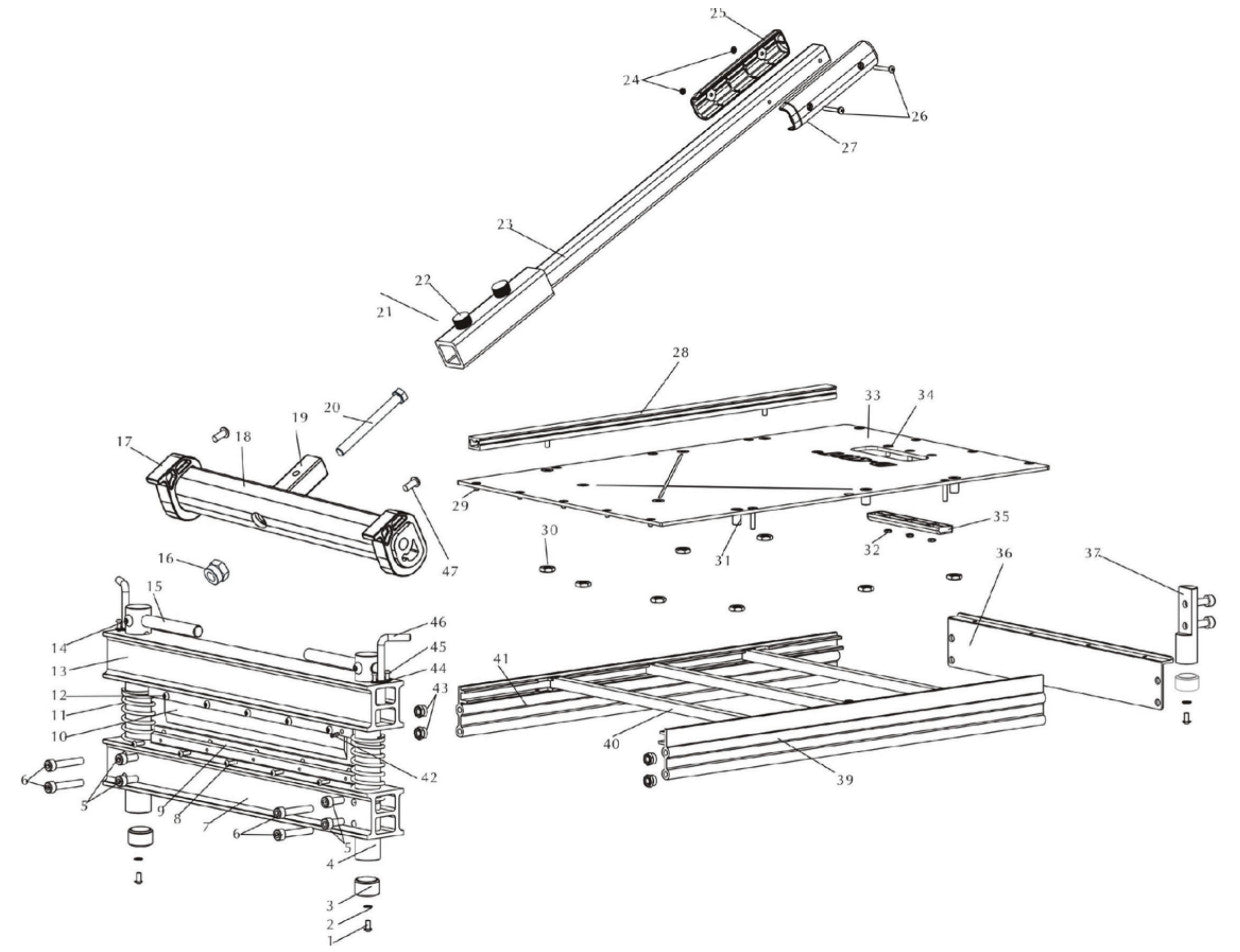 Roberts - Vis M8 - Pièce de rechange pour coupe-planchers 13" 10-94