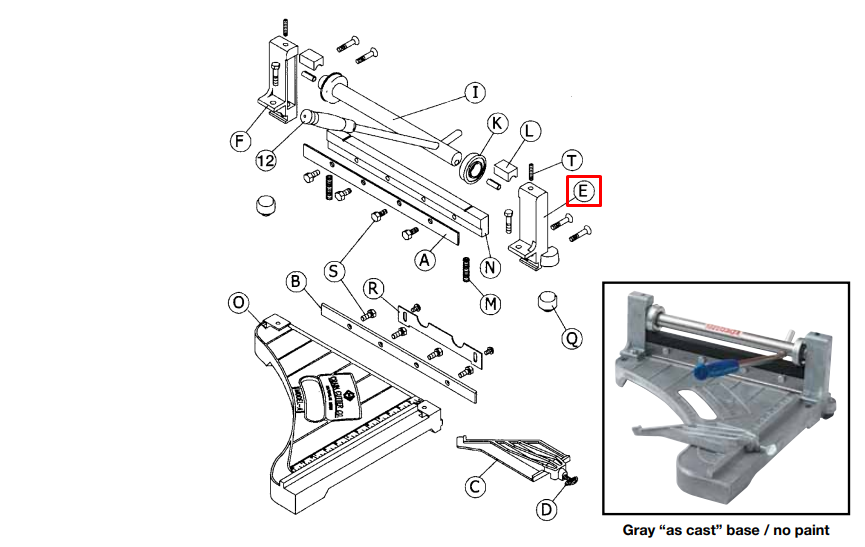 Crain - Côté droit standard pour no. 001