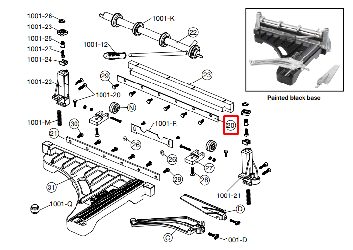 Crain - Lame supérieure pour no. 008