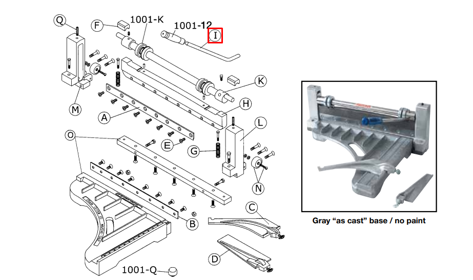 Crain - Came et poignée pour no. 008