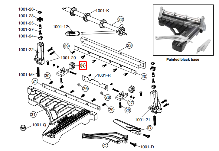 Crain - Roulette et vis pour no. 008