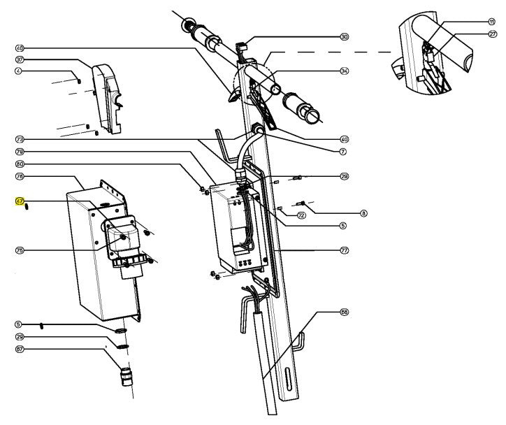 Rubi - Prise Cetac 2P+T 16 Macho 220/230V pour Rubilim-NDS