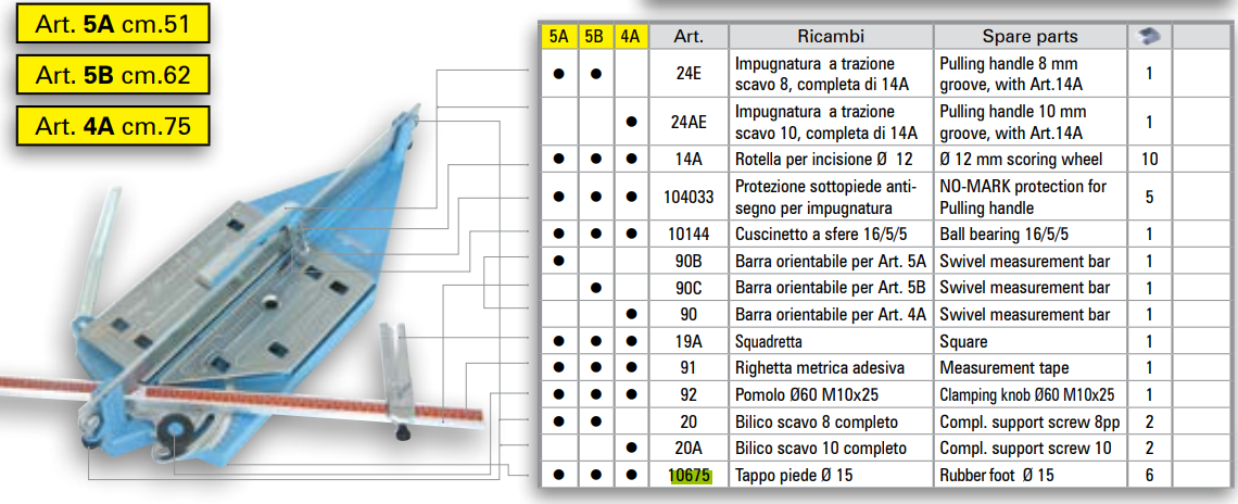 Sigma - Pied caoutchouc - diamètre 15 mm