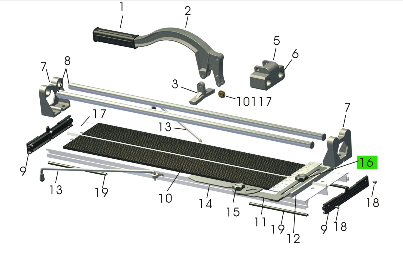 QEP - Bouton de guidage de la règle coulissante pour 10900