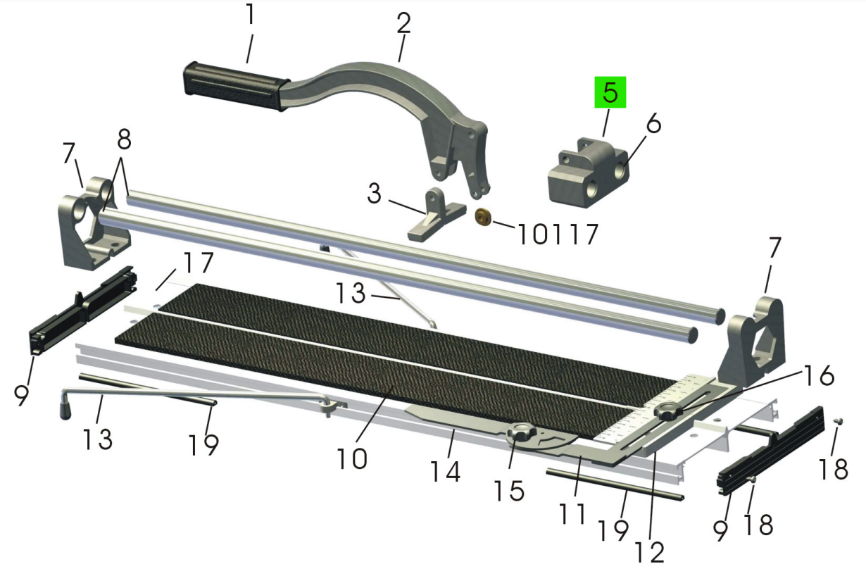 QEP - Assemblage de la glissière pour 10900
