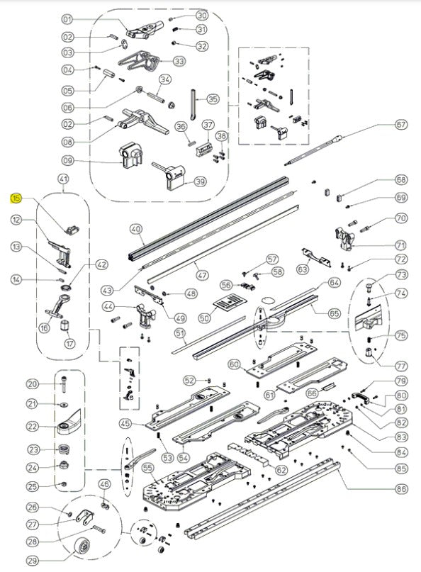 Rubi - Pichet pour tige de connexion Ti pour TX-1200-N Plus
