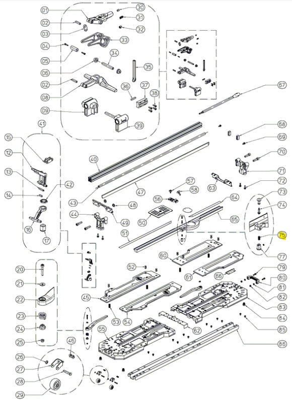 Rubi - Ressort compression 7 mm x 8.6 mm x 15.2 mm pour TX-1200-N Plus
