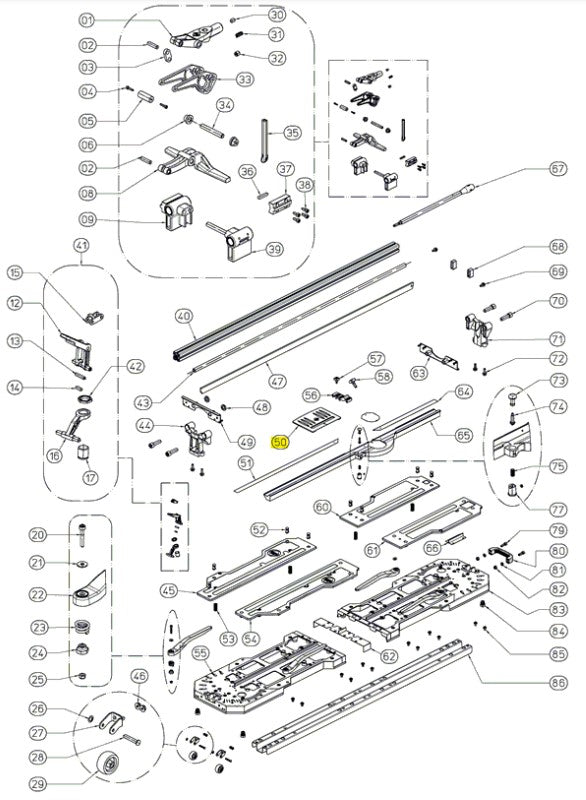 Rubi - Tope latéral pour TX-1200-N Plus