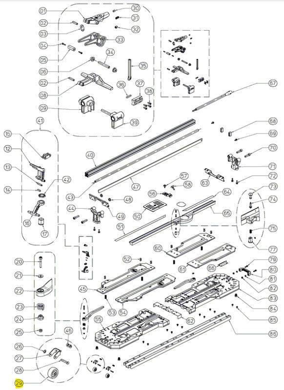 Rubi - Diamètre de la roue 42 mm pour TX-1200-N Plus
