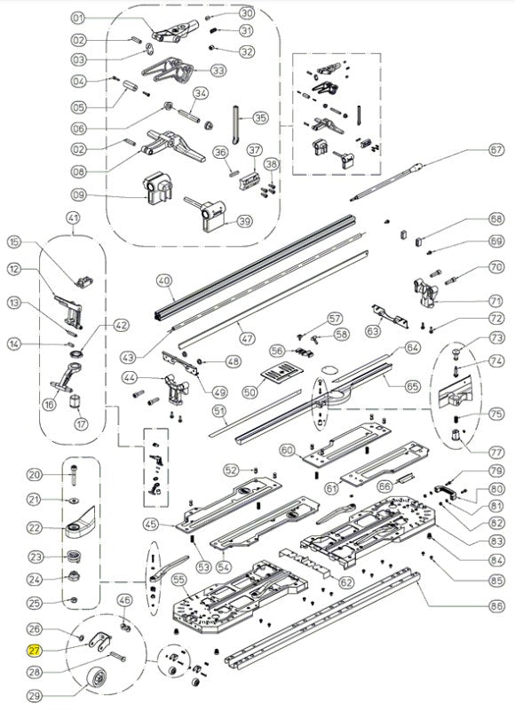 Rubi - Fourche de roue V2 pour TX-1200-N Plus