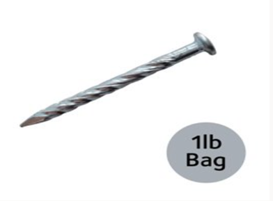 GCP - Halex Clous pour parquet en bois à visser 1 1/4" Argent - Sac 1 lb