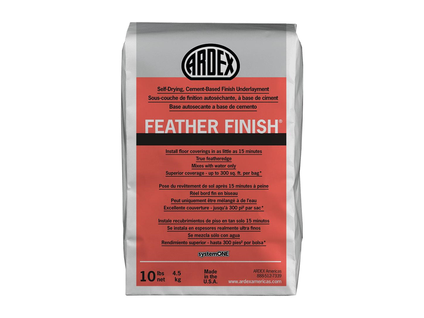Ardex - FEATHER FINISH Sous-couche de finition à base de ciment, Blanc - 10 lb
