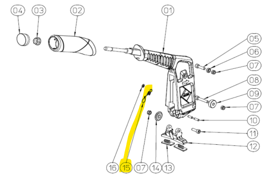 Rubi - Ressort de rupture TI-S V2 de remplacement pour les coupe-carreaux TP-S - 12914 et 12928