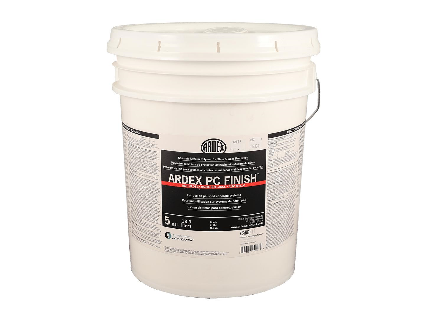 Ardex - PC FINISH High Gloss Polymère au lithium pour béton - 5 gal