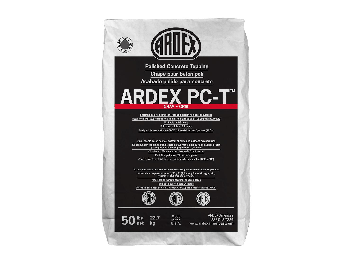 Ardex - PC-T Chape pour béton poli, Gris - 50 lb