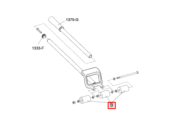 Crain - Ensemble de rouleaux et essieu 7-1/2" pour no. 333