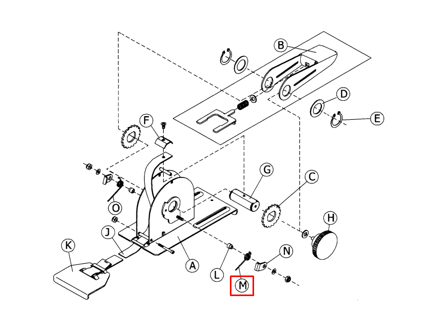 Crain - Ressort de torsion argenté pour no. 565