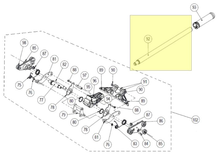Rubi - Levier pour TZ-850