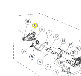 Rubi - Chariot Porte-Arbre avec Roulement pour TZ Tile Cutter