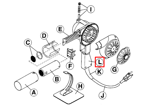 Crain - Poignée pour no. 740-750-990