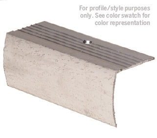 M-D PRO - Nez de marche économique en aluminium avec tombant, Or Coventry 1 1/8" x 12'