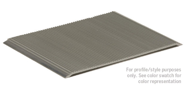 M-D PRO - Seuil nervuré perforé en zigzag en aluminium naturel 2-1/2" x 12'
