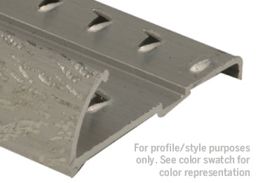 M-D PRO - Moulure robuste en aluminium pour tapis avec punaises, Argent martelé 5/8" x 12'