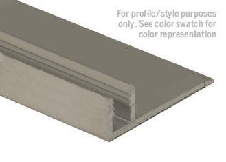 M-D PRO - Contour de finition en aluminium sans punaises, Finition d'usinage - 3/8" x 12'