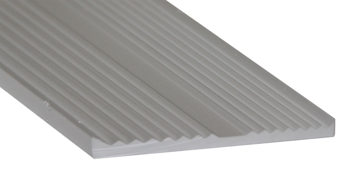 M-D PRO - Règle droite à dents de tigre en aluminium, Clair anodisé satiné - 2 1/4" x 7'