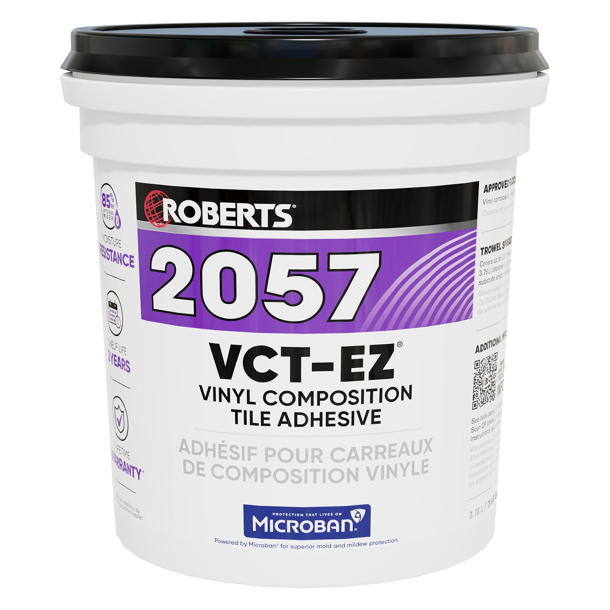 Roberts - Adhésif pour carreaux de composition vinyle - 1 gal. (3.78 L)