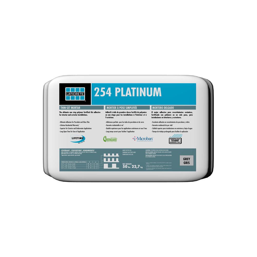Laticrete - 254 Platinum Mortier gris 50 lb