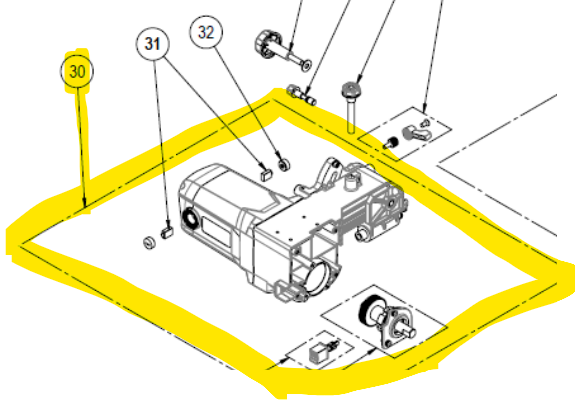 Rubi - Moteur de remplacement pour scie circulaire DT-10IN Max