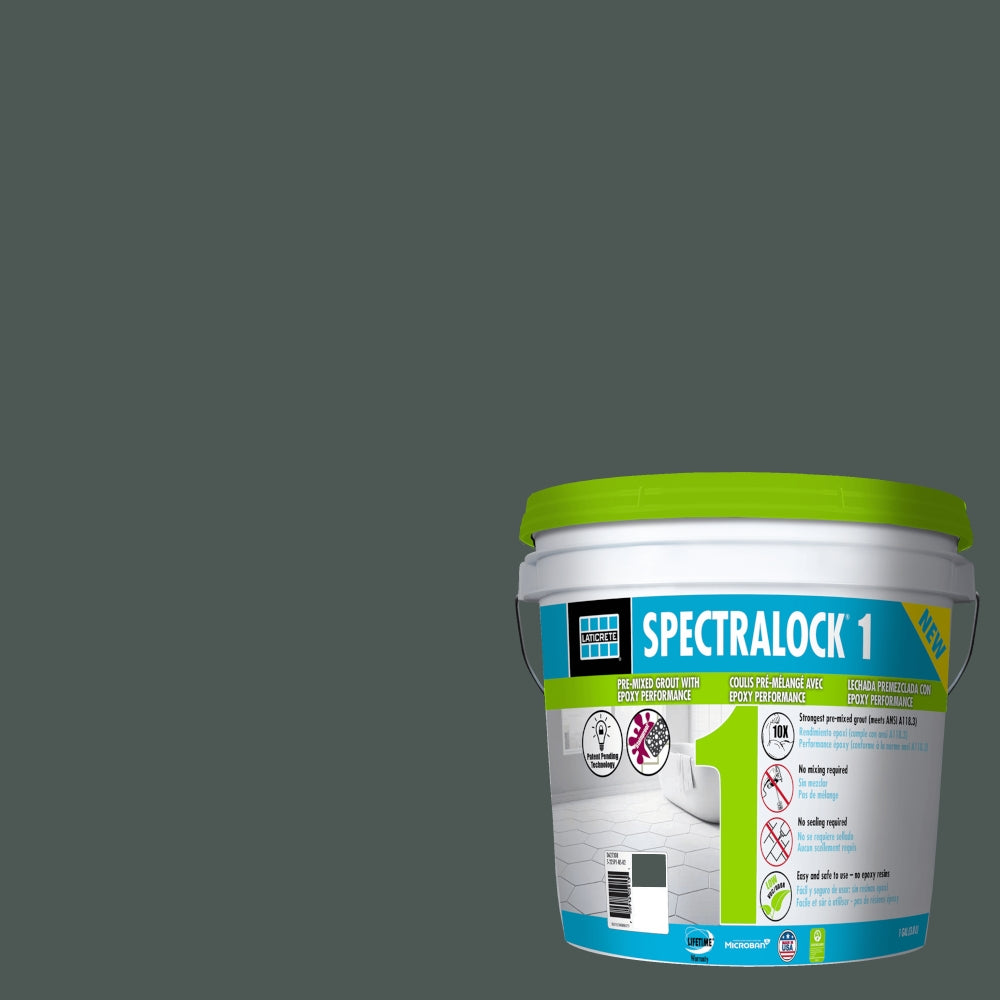 Laticrete - Spectralock One Coulis pré-mélangé #45 Raven 1 gal