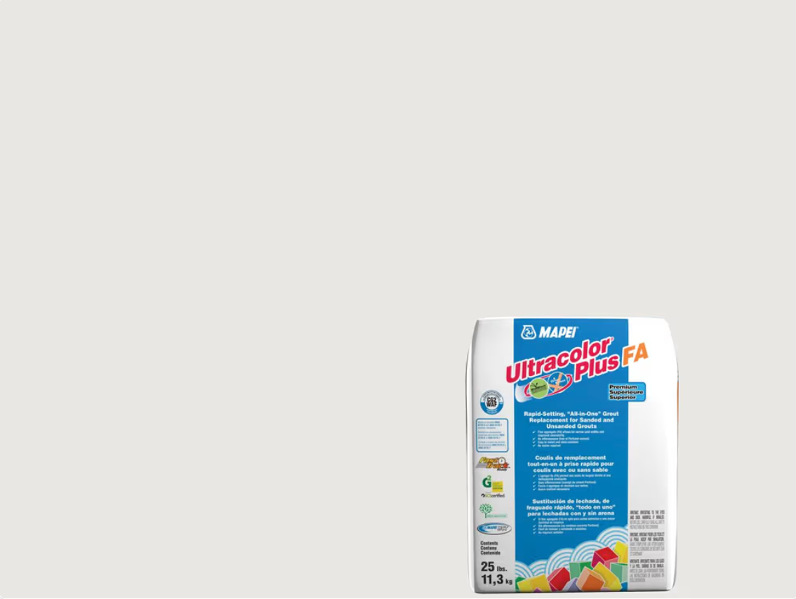 6BU003811 - #38 Avalanche 25 lb - Mapei Ultracolor Plus FA Coulis tout-en-un à prise rapide