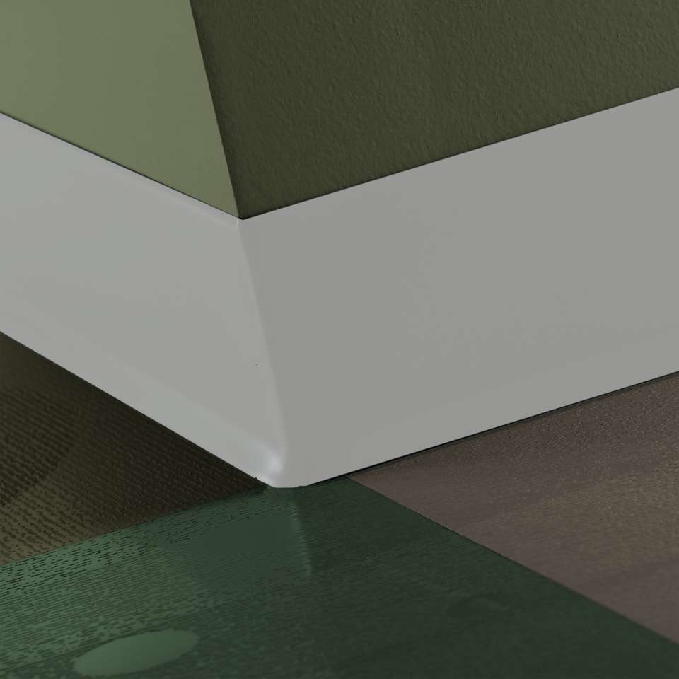 Tarkett - Vinyle traditionnel 1/8" (type TV) - 4" #23 Vapor Grey - Outer Corner (paquet de 25)