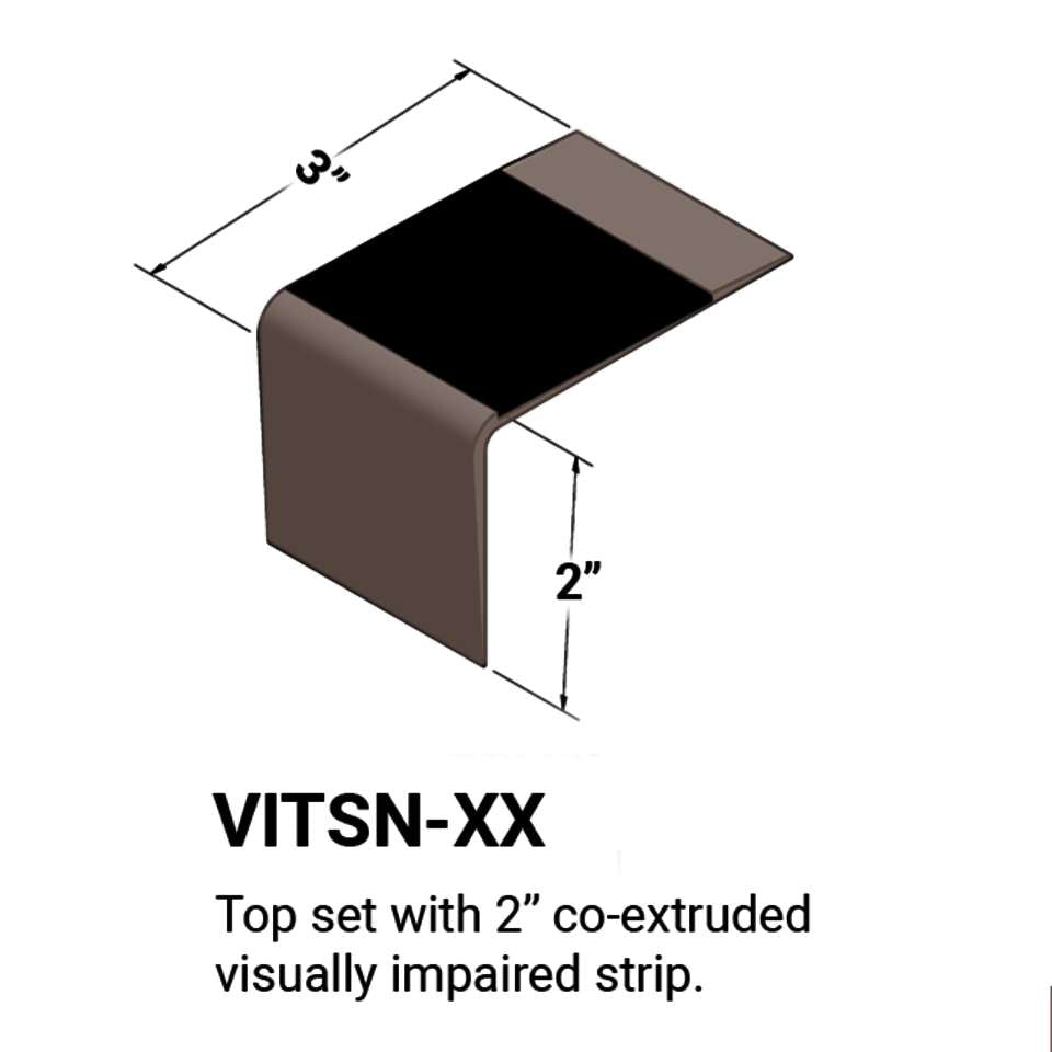 Tarkett - Nez de marches d'escalier - Top set #76 Cinnamon 49 Beige Insert 12'