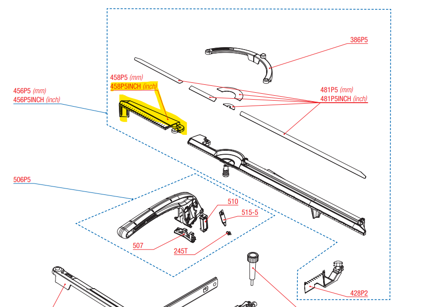 Montolit - Rallonge de remplacement 63-75-93 en pouces pour les coupe-carreaux Masterpiuma 5