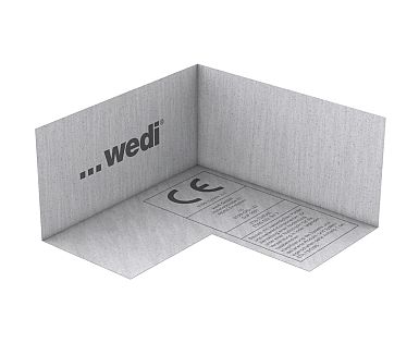 Wedi - Ruban d’étanchéité de coin intérieur - Feutré double face - 4-3/4" x 4-3/4" x 2-1/4"