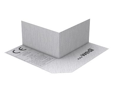 Wedi - Ruban d’étanchéité de coin extérieur - Feutré double face - 4-3/4" x 4-3/4" x 2-1/4"