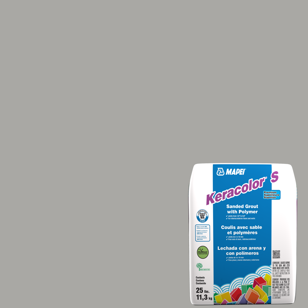 Mapei - Keracolor S Coulis avec sable et polymères #27 Argent 25 lb