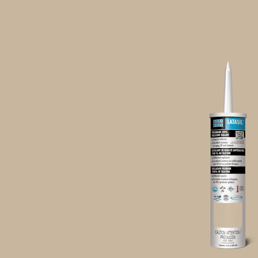Laticrete - Latasil Scellant à base de silicone #61 Parchment 305 ml