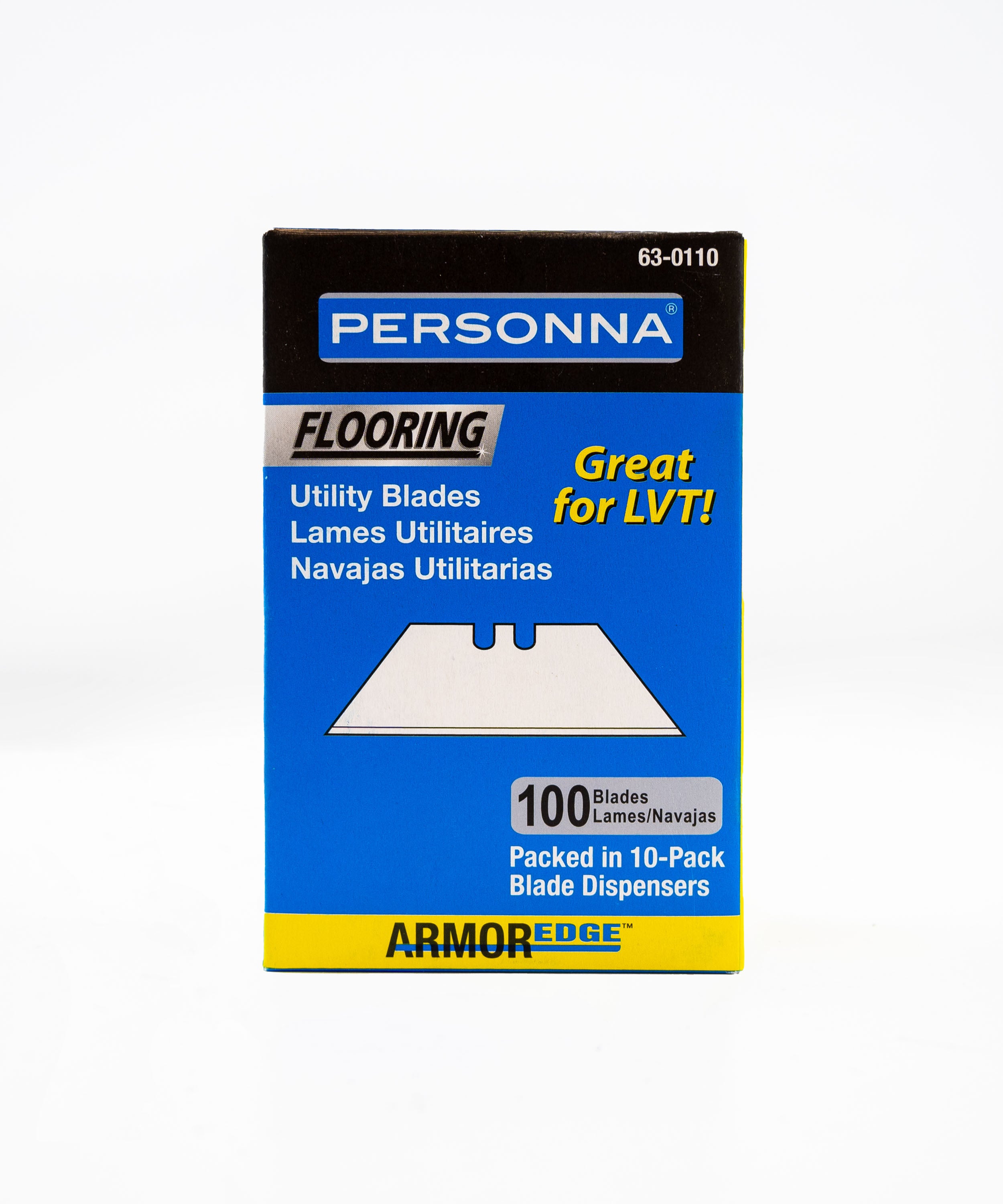 Tego System - Lame de couteau tout usage à 2 encoches Personna HD 0.24" (paquet de 100)