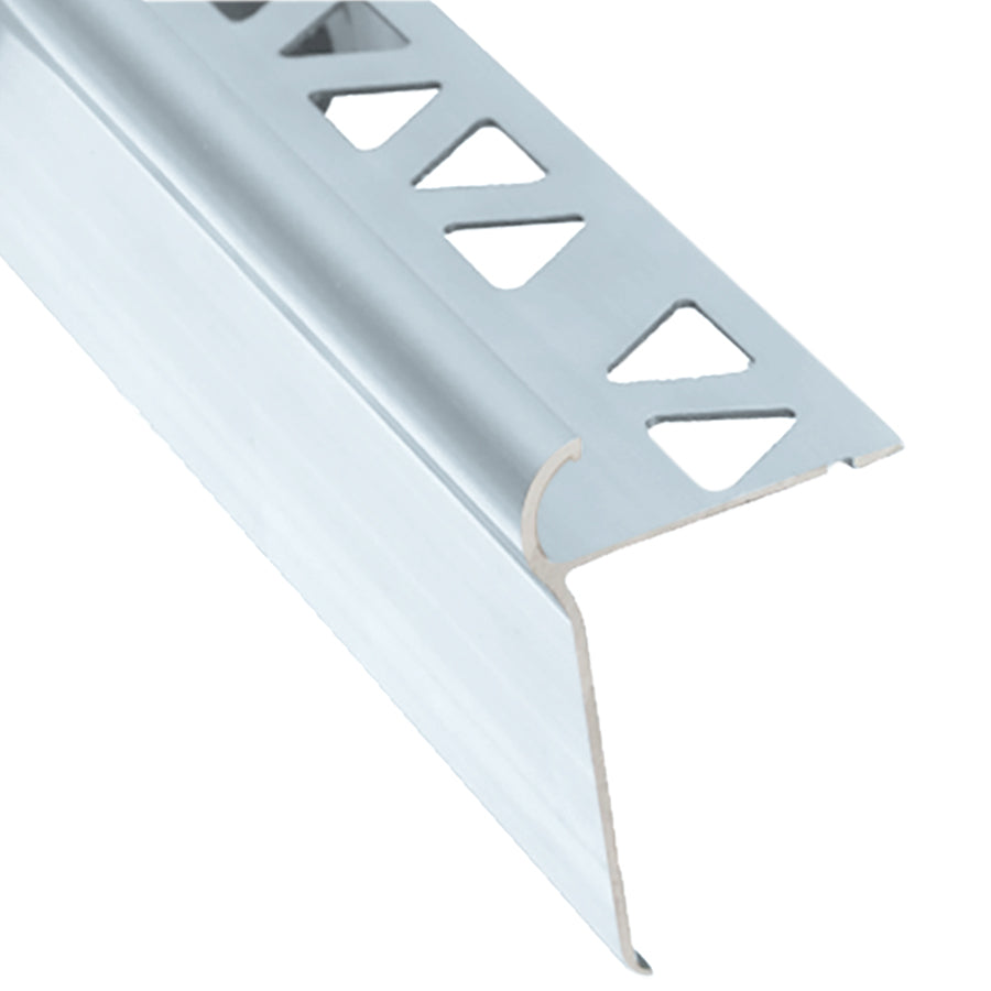 M-D PRO - Nez de marche décoratif pour carrelage, Clair anodisé satiné - 1/2" x 12'