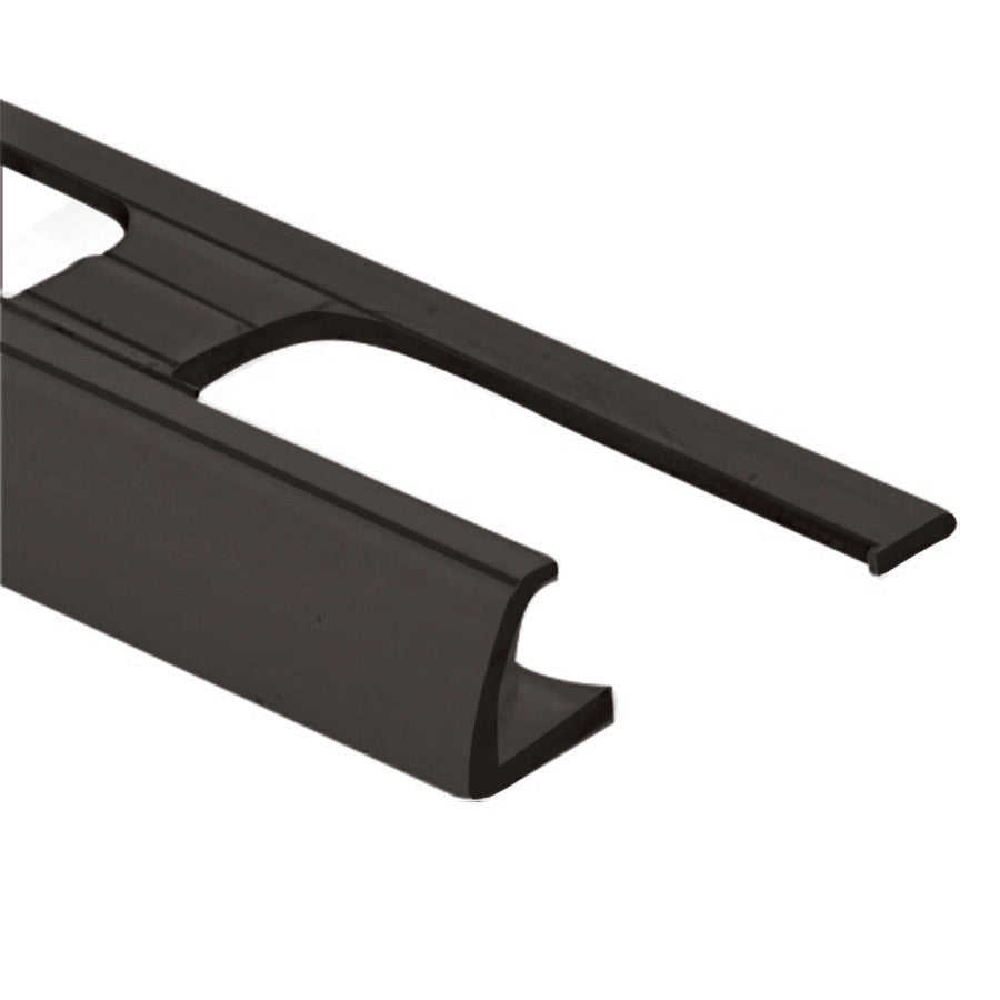 M-D PRO - Bordure pour carreaux de vinyle, Noir - 1/2" x 8'